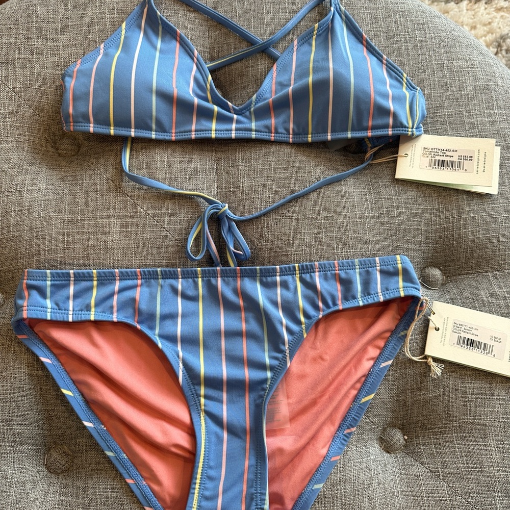 Carve designs bikini…radiant stripe…small top and small bottom.